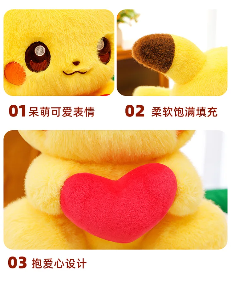 Pikachu peluche en distintos tamaños