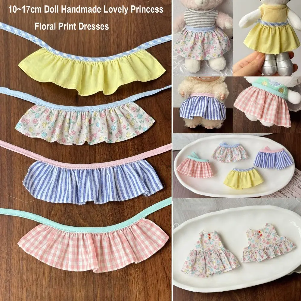 Detalle de falda hecha a mano de vestido de muñeca