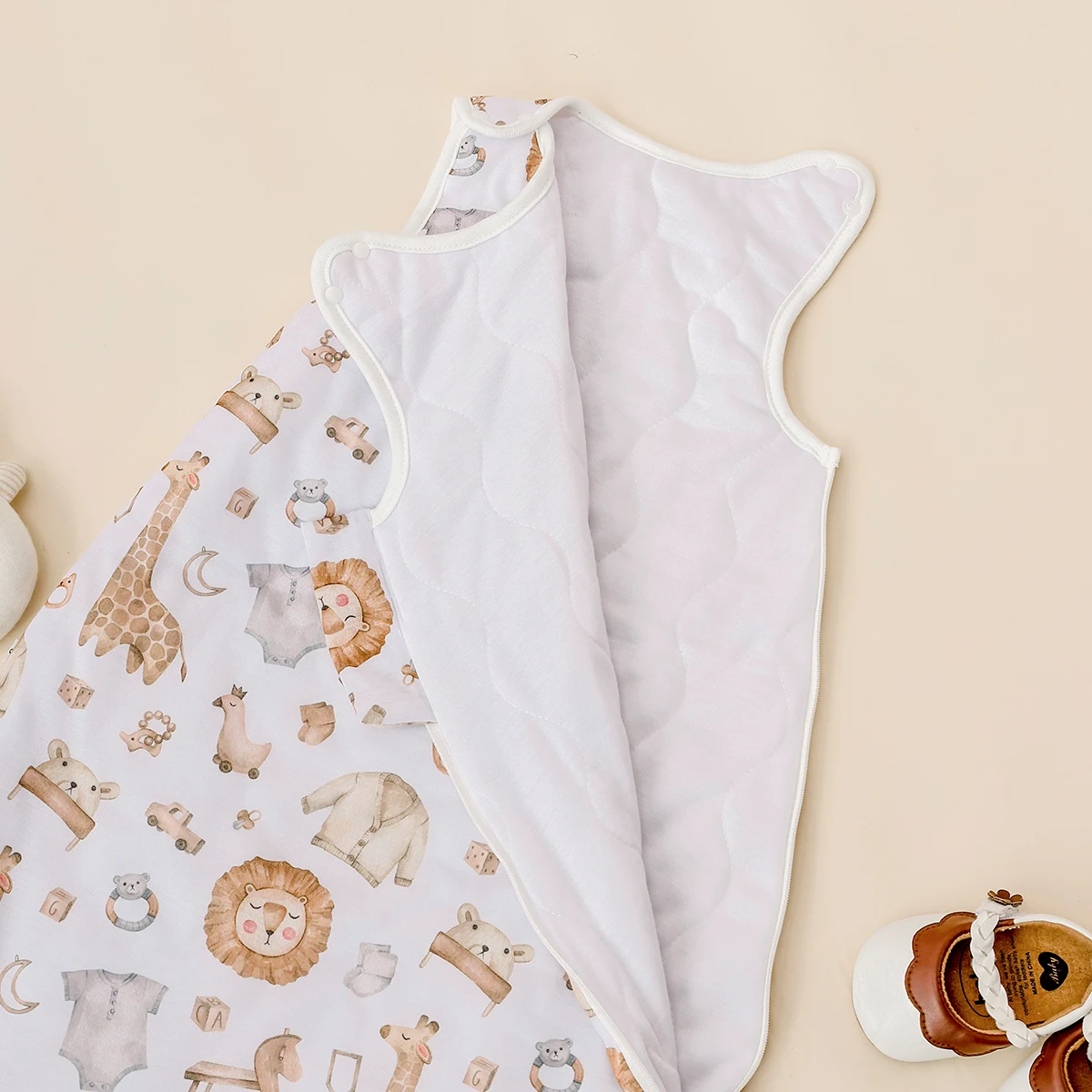 Elinfant saco de dormir bebé invierno chaleco térmico suave - imagen 2