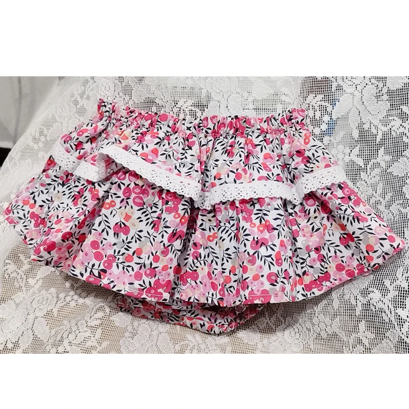 Falda de encaje con volantes florales para niña – estilo tutú - imagen 5