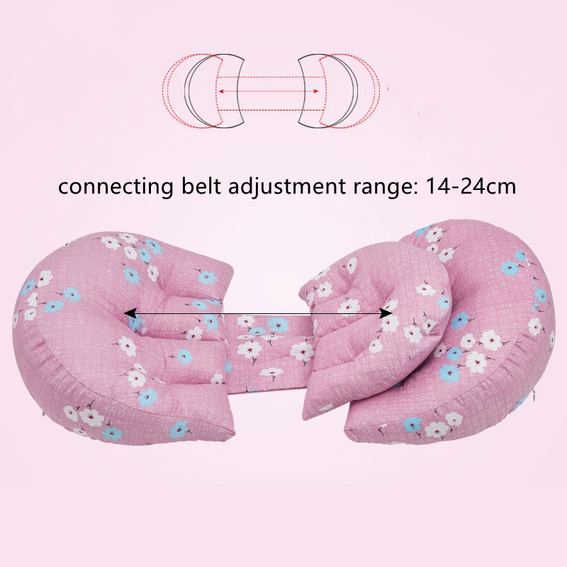 Almohada lateral de maternidad en forma de U – Ajustable y lavable - imagen 2