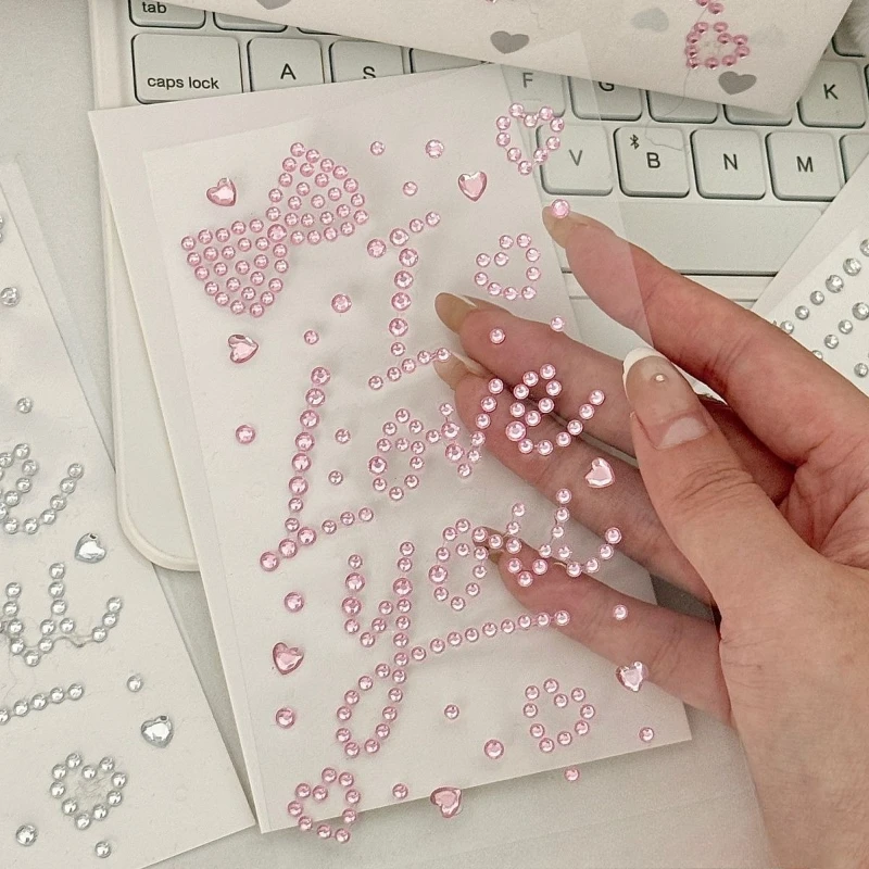 Pegatinas con diamantes adhesivas para feliz cumpleaños: te amo - imagen 2