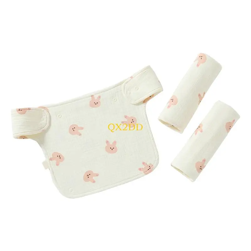 Babero antisaliva de cintura para bebés, toalla suave - imagen 3