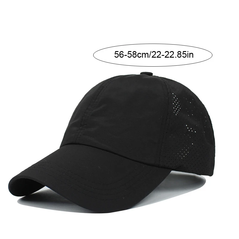 Gorra béisbol con cola de caballo secado rápido para niñas