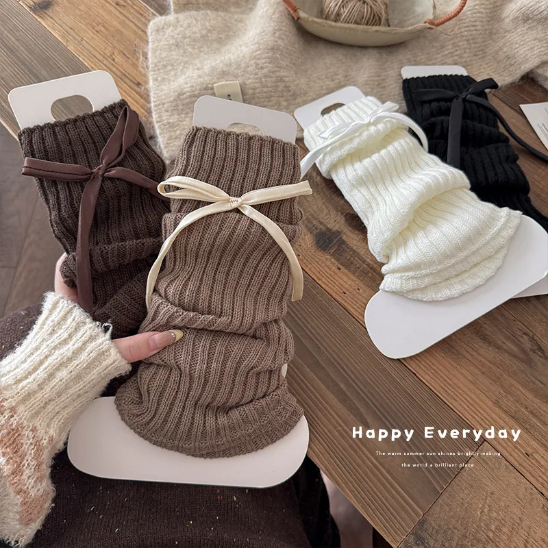 Calentadores de piernas cálidos para niñas estilo retro de invierno - imagen 5