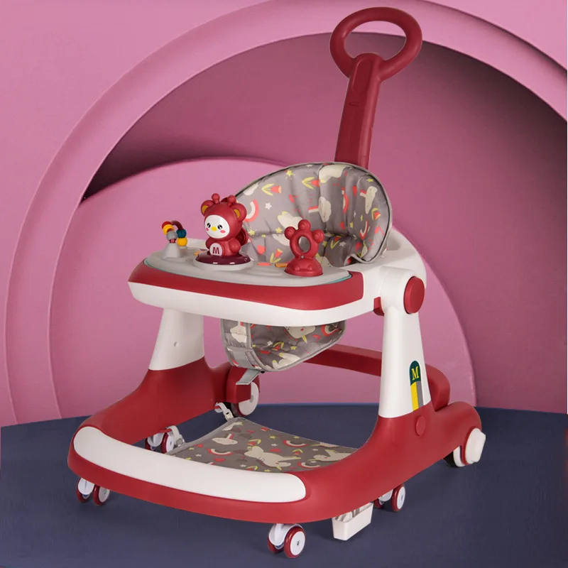 Andador de bebé antideslizante con música y asiento plegable - imagen 4