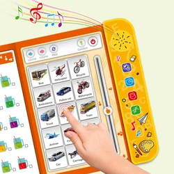 Libro táctil inglés niños con sonido bolígrafo – Regalo educativo