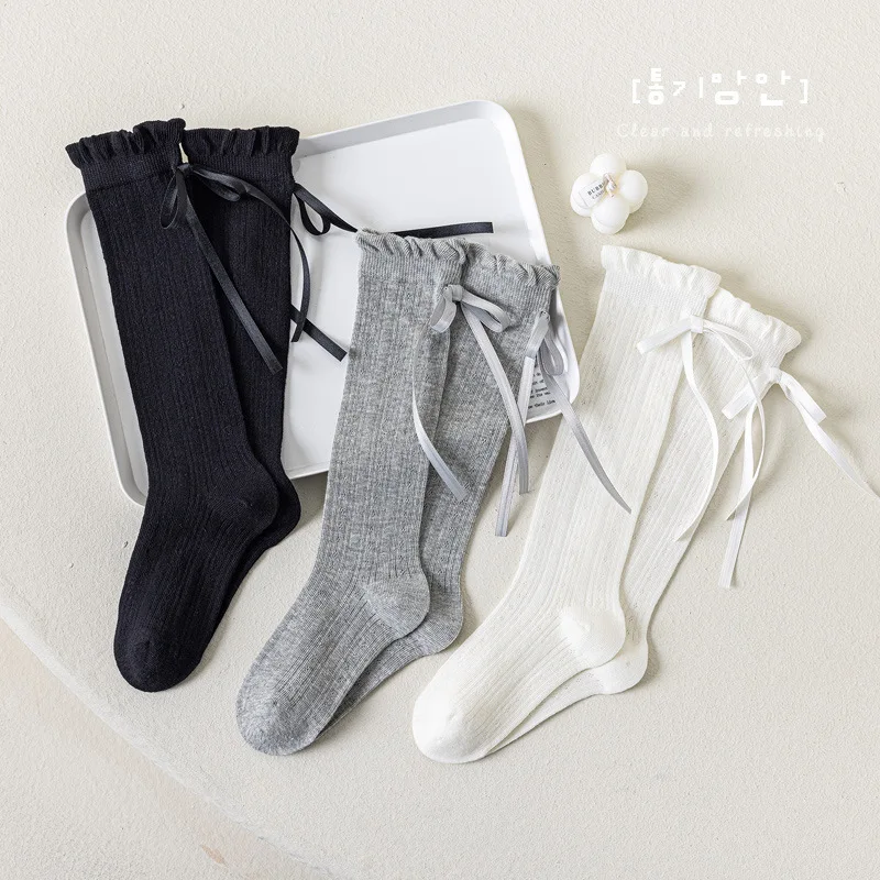 Calcetines altos finos de verano para niña – Malla suave