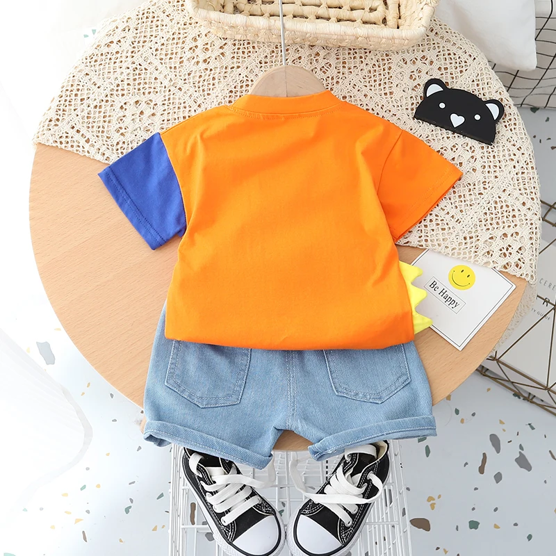 Conjunto bebé verano con camiseta y pantalón corto para niña - imagen 2