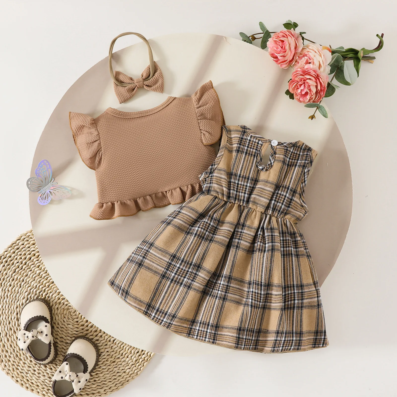 Vestido princesa sin mangas con banda para el pelo