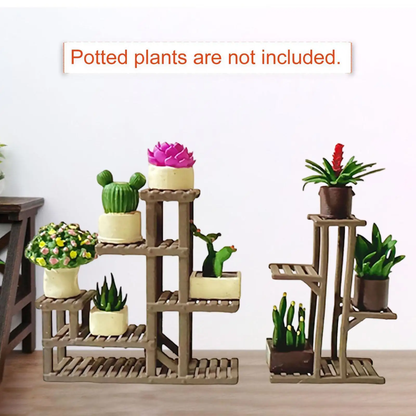 Soporte de plantas para casa de muñecas: micropaisaje decorativo - imagen 2