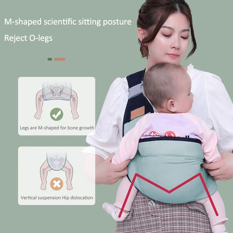 Portabebés ergonómico con anillo multifuncional cómodo para bebé