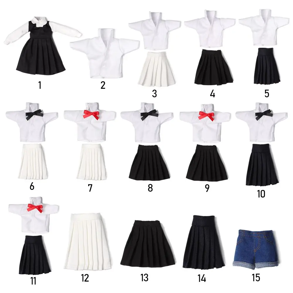Conjunto marinero: minicamiseta y falda para muñeca BJD 1/6
