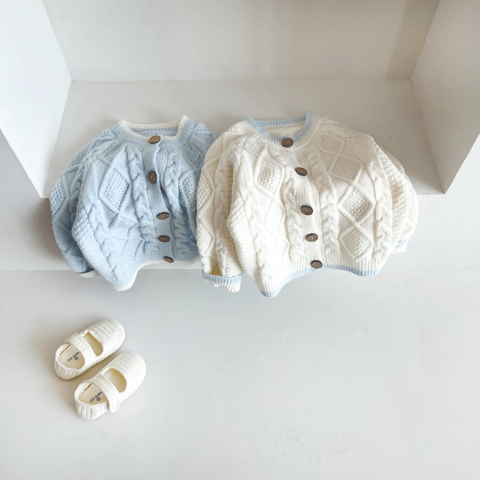 Cárdigan de punto para niñas primaveral y otoñal, informal suave - imagen 5