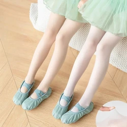 Medias de ballet blancas ultrafinas para niñas – punta reforzada