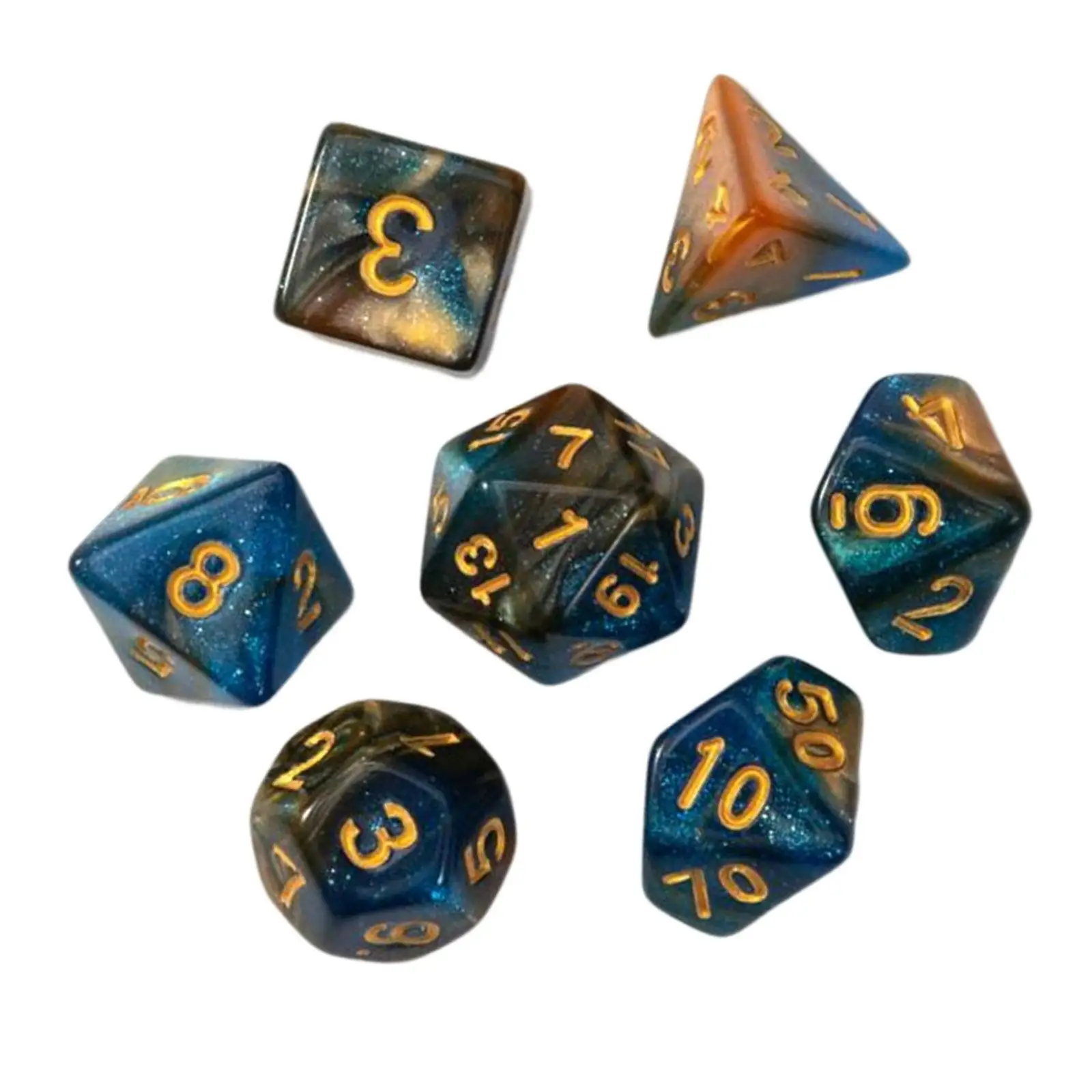 Juego de dados poliédricos acrílico para aprendizaje matemático - imagen 3