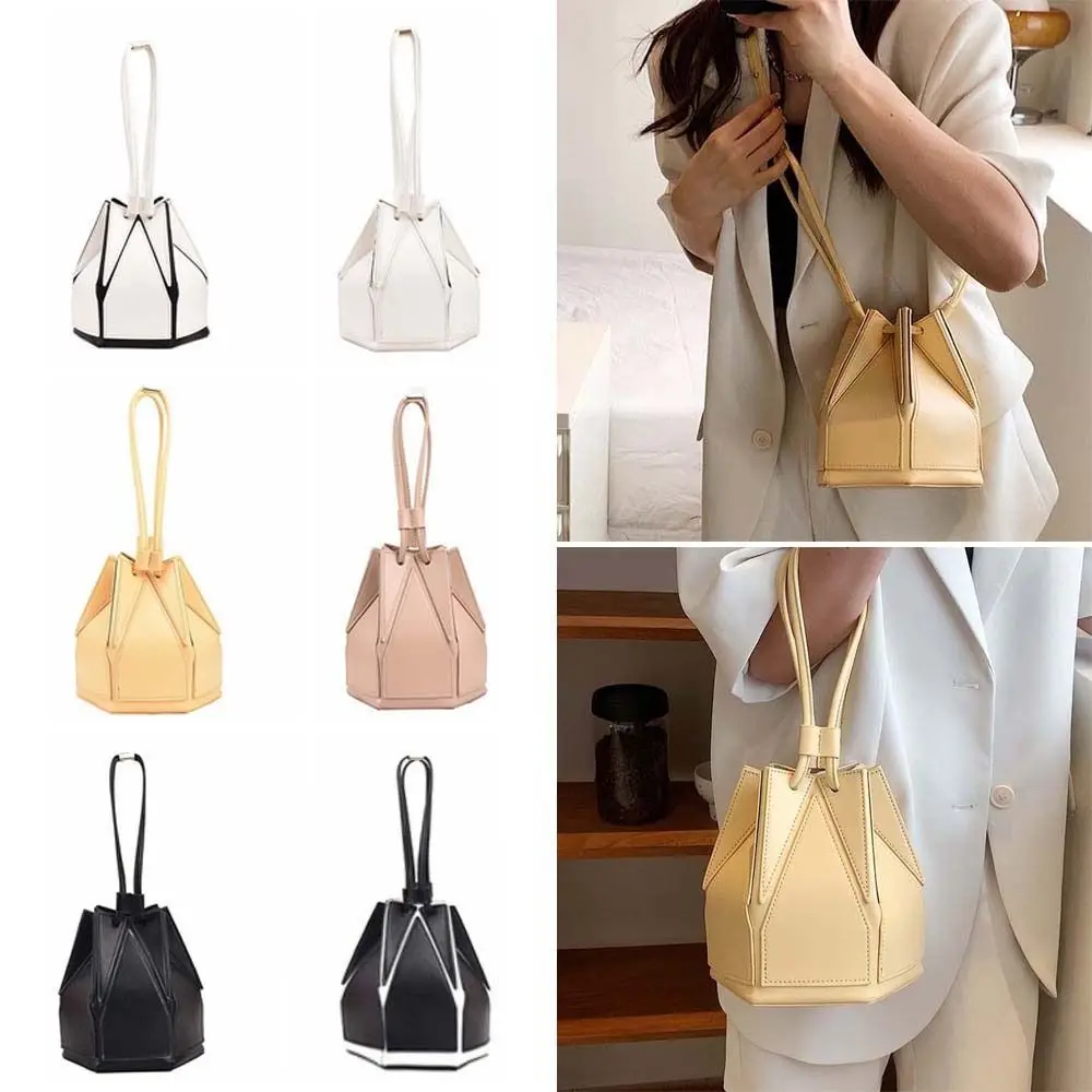 Bolso bandolera plegable versátil con diseño de color contraste - imagen 2