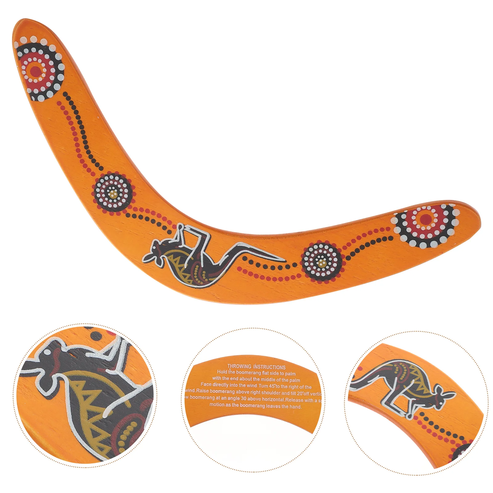 Boomerang de madera infantil – Disco volador exterior - imagen 3