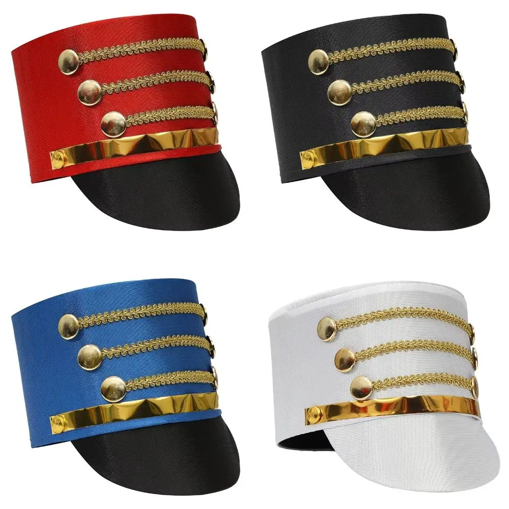 Sombrero Nutcracker tipo soldado con adornos dorados para fiesta - imagen 3