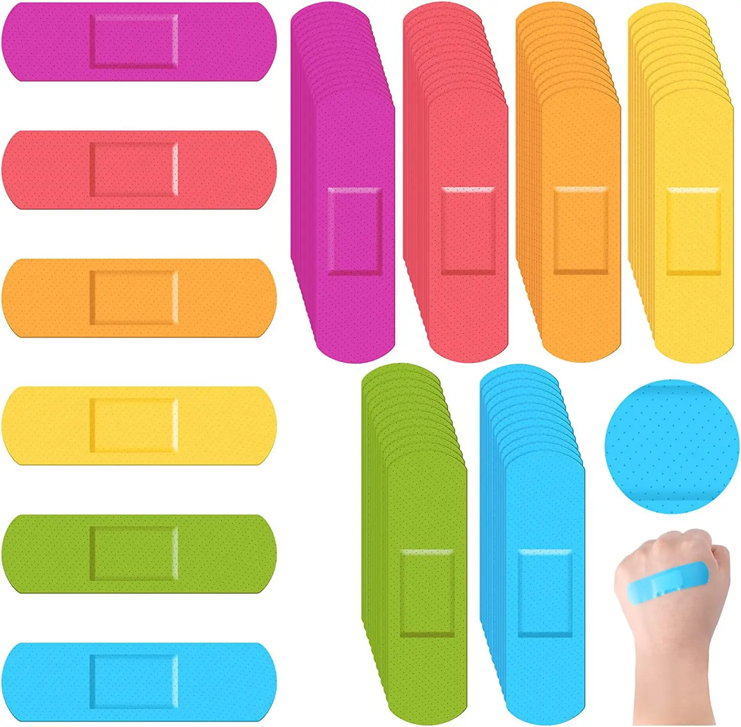 Tirita adhesiva impermeable caramelo para heridas en yema del dedo - imagen 5