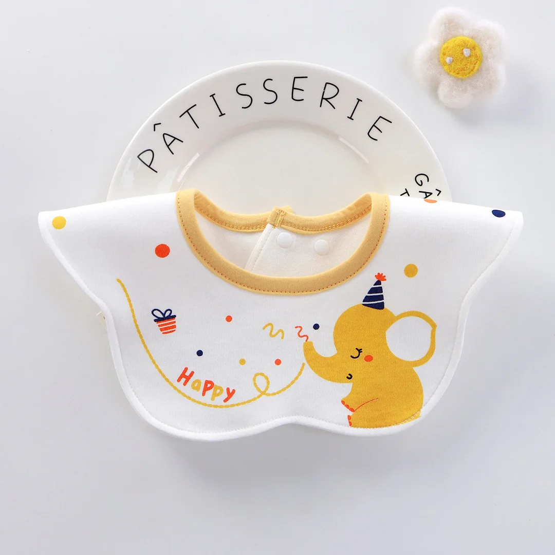 Set baberos bebé algodón suave absorbente con dibujos animados - imagen 5