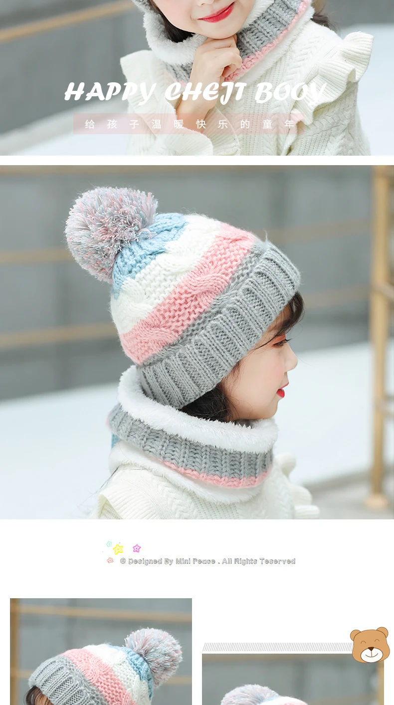 Conjunto con guantes y bufanda