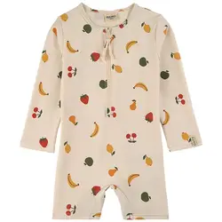 Traje de baño KU para niña floral – conjunto a juego