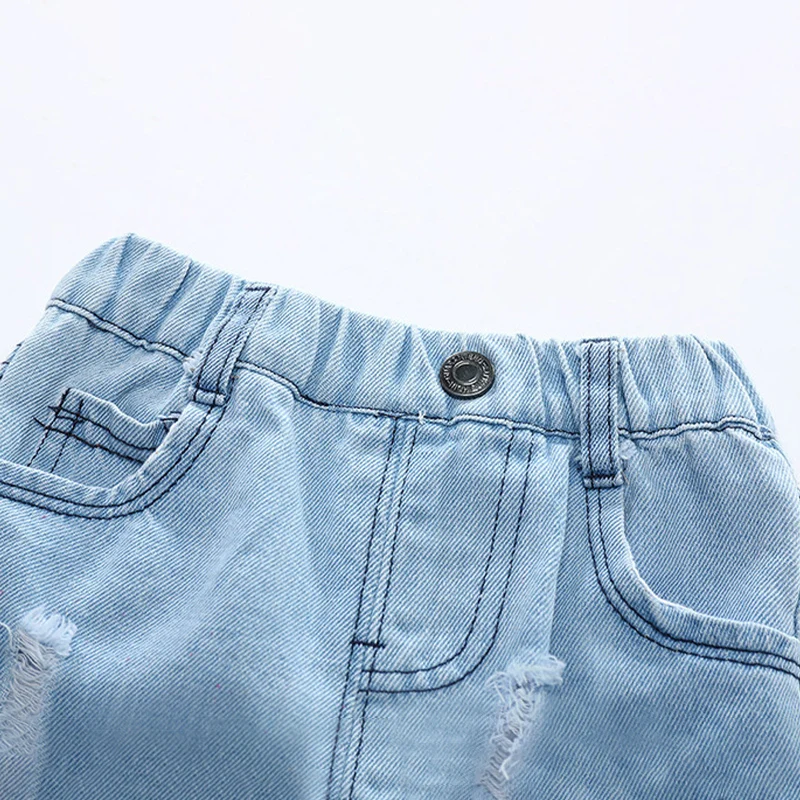 Pantalones vaqueros cortos de verano para niños – Estilo coreano - imagen 5