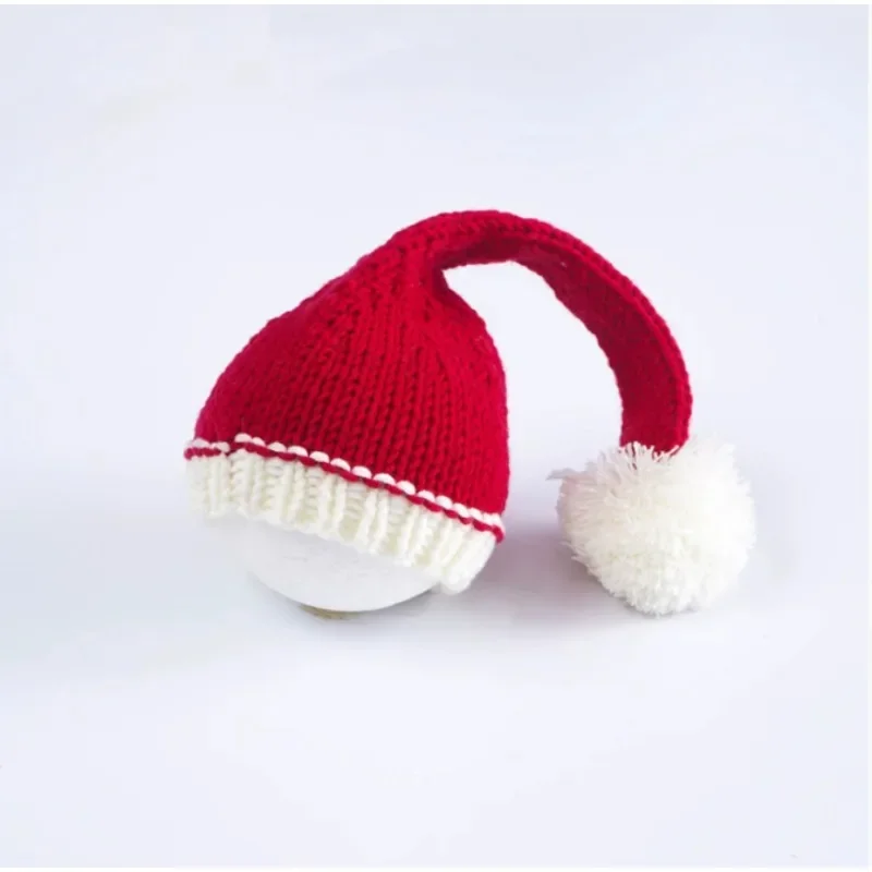 Gorro navideño de bebé con Papá Noel suave de lana - imagen 4