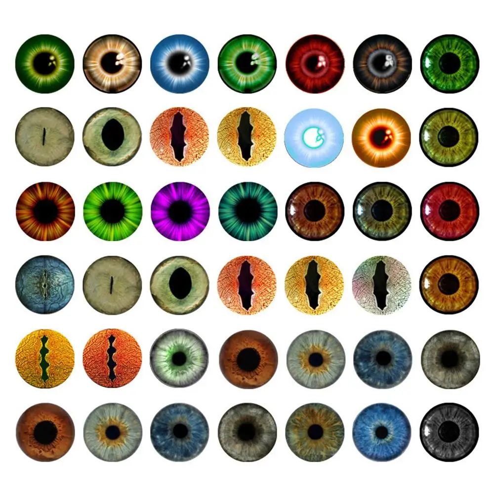 Ojos de cristal para muñecas y manualidades 8mm - imagen 3