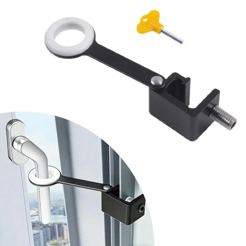 Limitador de ventana ajustable con bloqueo de seguridad anticaídas