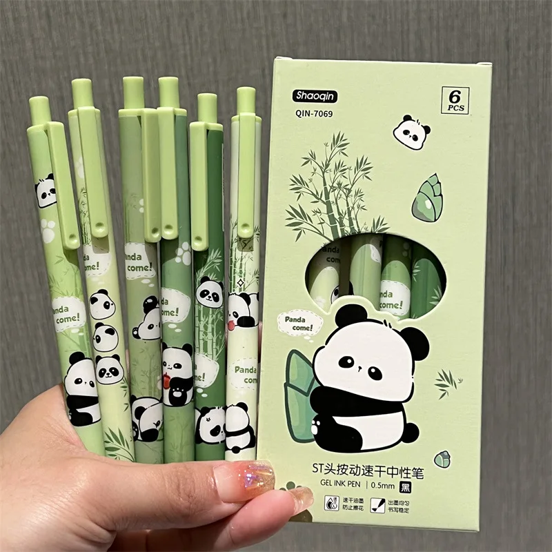Bolígrafo infantil Panda tierno con corazón, tinta negra - imagen 2