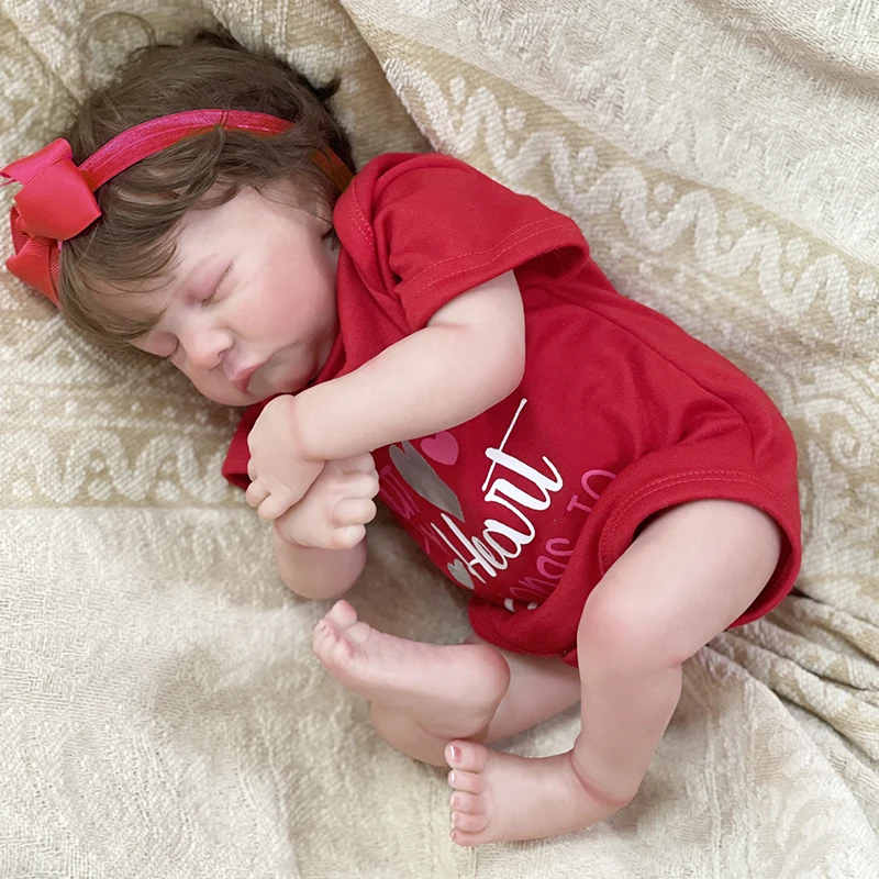 Levi Muñeca de tela para recién nacido – Tacto suave y piel 3D - imagen 5