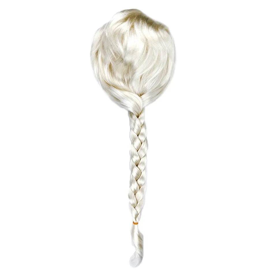 Peluca originales de Elsa para niña – Estilo Frozen sin enredos - imagen 3