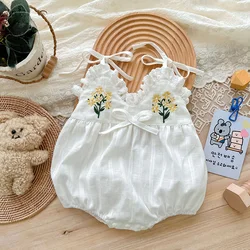 Mono camisola Milangel con flores para bebé verano