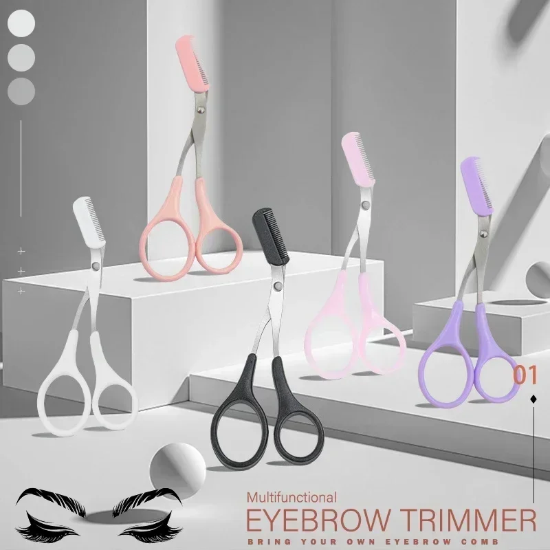 Tijeras para cejas con peine, vista general