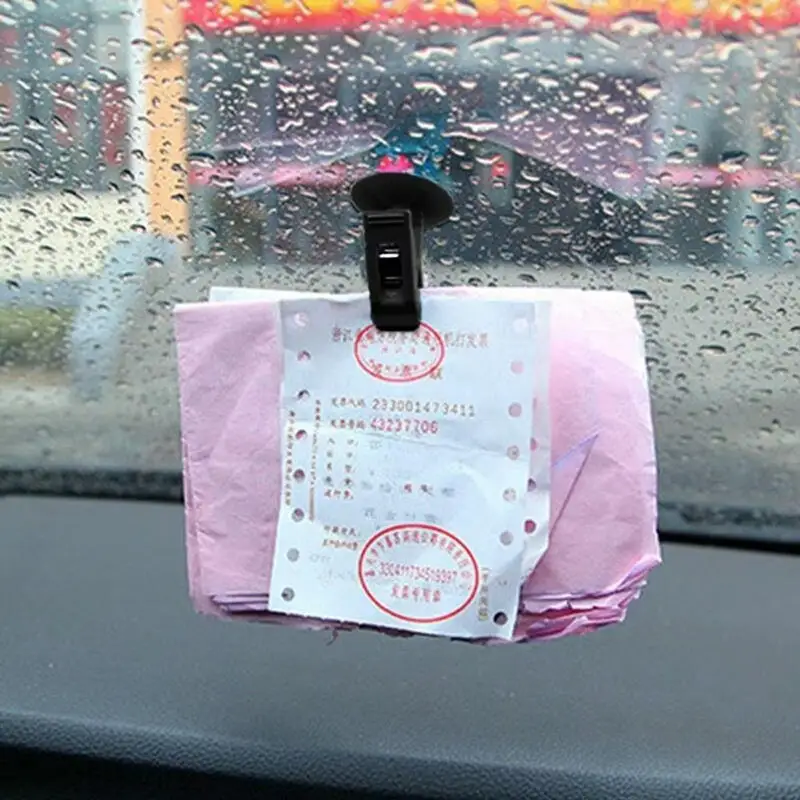 Soporte tarjetas de aparcamiento con ventosa y clip para coche - imagen 3