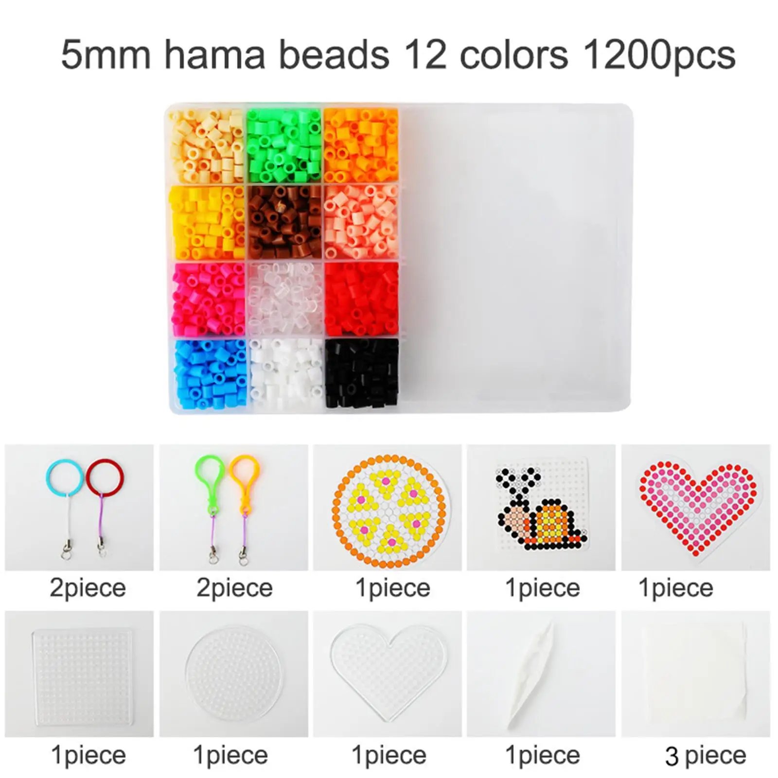 Hama perlas de fusión para manualidades infantiles y rompecabezas - imagen 3