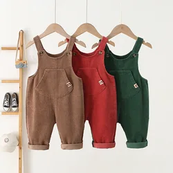 Monos de pana para niños otoñales con ajuste cómodo