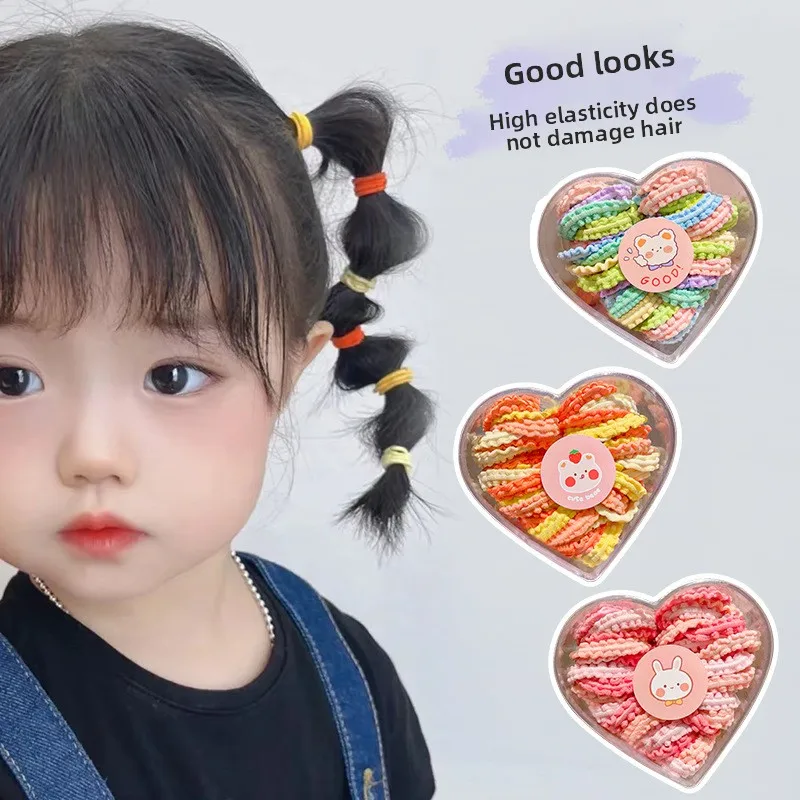 Elásticos para el pelo infantiles con lazos de encaje suave - imagen 3