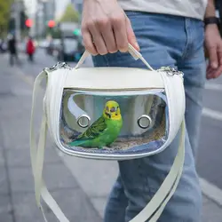 Bolsa de transporte para hámster transpirable con ventana transparente