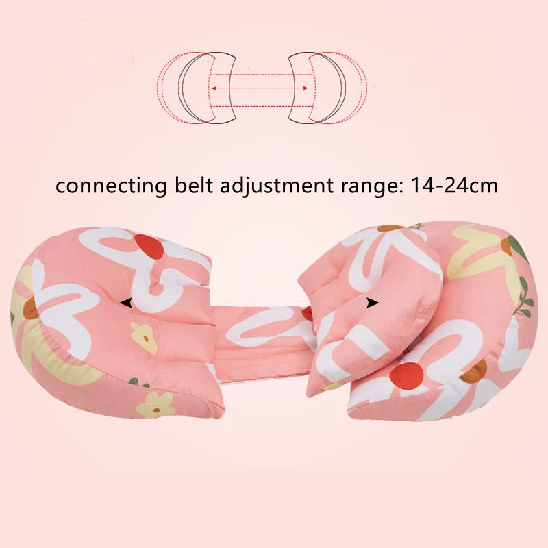 Almohada lateral de maternidad en forma de U – Ajustable y lavable - imagen 5