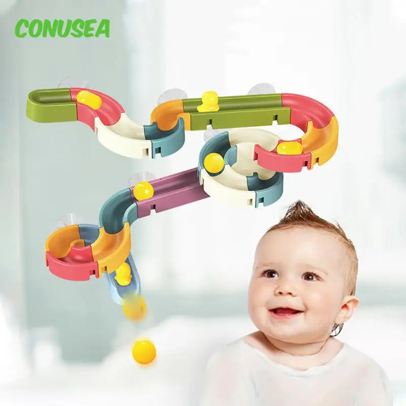 Pista de baño de canicas con efecto mármol y bolas rodantes - imagen 3