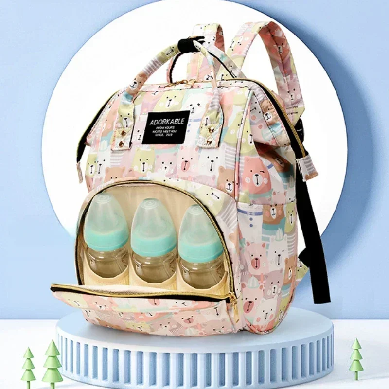Bolsón cambiador impermeable con estampado para bebé - imagen 4