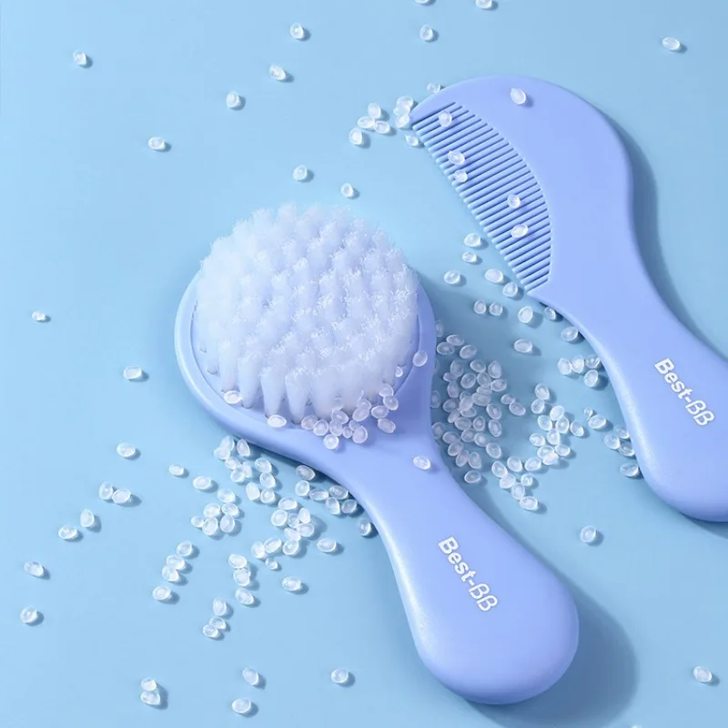 Set peine y cepillo suave para baño de bebé - imagen 5