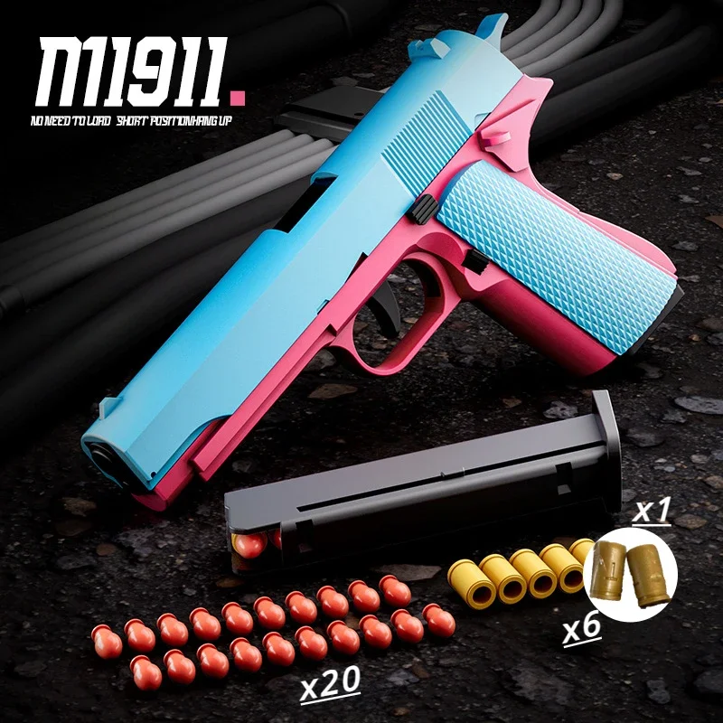 Pistola de airsoft M1911 de espuma segura para juego al aire libre - imagen 2