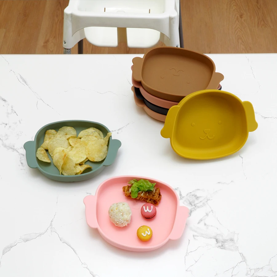 Plato de silicone resistente a golpes