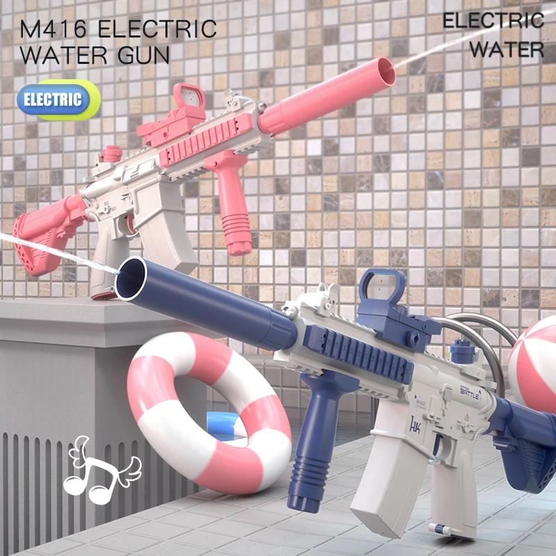 Pistola de agua M416 automática para batallas en la playa - imagen 4