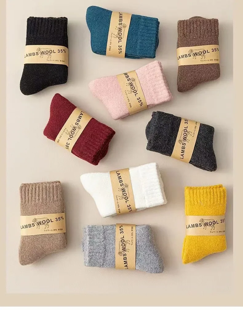 Calcetines infantiles de lana y cachemira para invierno
