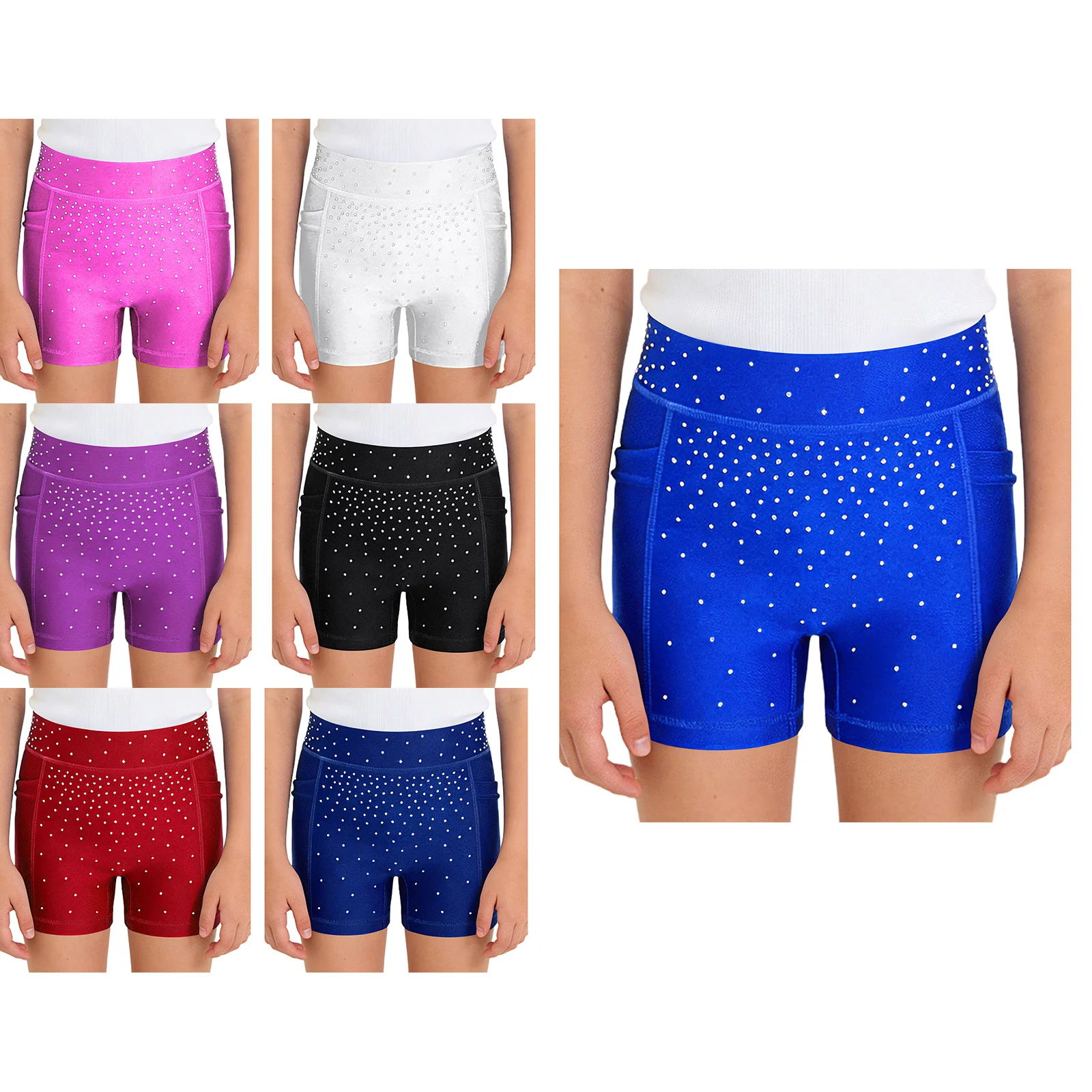 Pantalones cortos de ballet con cintura elástica y bolsillos - imagen 3